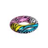 39" Multi-Color Zebra Stripes Inflatable Inner Tube Ring Float view 2
