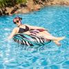 39" Multi-Color Zebra Stripes Inflatable Inner Tube Ring Float view 3