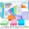 Hapinest 1000 Blank Flash Cards Colored Index Cards 3x5 w/20 Binder Rings, Unruled Unlined Index Cards with Ring, Hole Punched Notecards Flashcards, Color Note Cards for Studying Home Office Supplies view 1