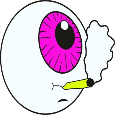 4 Eye Ball Sticker Trippy Hippie Peace Psychedelic Weird Strange Neon Funky