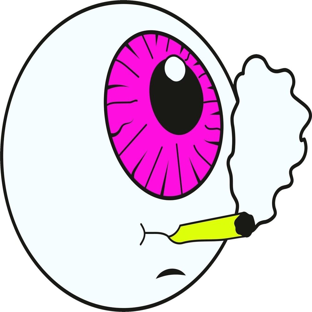 4 Eye Ball Sticker Trippy Hippie Peace Psychedelic Weird Strange Neon Funky