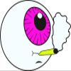 4 Eye Ball Sticker Trippy Hippie Peace Psychedelic Weird Strange Neon Funky view 1