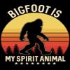4 Sasquatch Sticker Funny Bigfoot is My Spirit Animal Paranormal Squatch Yeti view 1