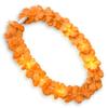 Set of 12 Orange LED Flower Hawaiian Lei Light Up Necklaces view 1