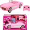 Barbie Hot Wheels RC Corvette from The Movie, Full-Function Remote-Control Toy Car Holds 2 Dolls view 1