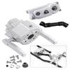 RCMYou Upgrades Part for 1/10 SCX10 & SCX10 II 90046 313mm 12.3 Inch Wheelbase Chassis Frame,Metal Prefixal Gearbox & Drive Sharft & Gearbox Hops Up view 1