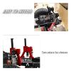 RCMYou RC Shock Tower Shocks Hoops Upgrades Part for 1/10 SCX10 II 90046 90047 Crawlers Truck Car,4PCS Aluminum Rear Front RC Shocks Tower Shock Hops Up (Black) view 4