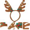 ibasenice 2pcs Reindeer Christmas Headband with Bells Unisex Adult Boys and Girls Headwear Party Carnival Masquerade Dress Accessory view 2