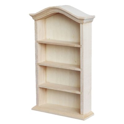 Dollhouse Wooden Bookshelf Doll Mini Furniture Mini Bookshelf Shelf Cabinet Scene Miniature House Bookcase Fairy Cabinet Miniature Dollhouse Accessories 1/12