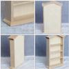 Dollhouse Wooden Bookshelf Doll Mini Furniture Mini Bookshelf Shelf Cabinet Scene Miniature House Bookcase Fairy Cabinet Miniature Dollhouse Accessories 1/12 view 3