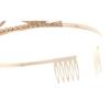 FRCOLOR 3pcs Golden Rhinestone Birthday with Alloy Insertion Hair Comb for Birthday Celebrations Engagements and Parties Stylish and Eye-catching Design view 4