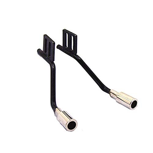 1 Pair Metal Simulation Exhaust Pipe Gas Vent for Traxxas Trx4 Defender for Ford Bronco SCX10 Rc Car Parts Manifold (Color : Silver)