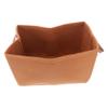 Zerodeko 1pc Portable Felt Storage Basket for Sundries Brown Organizer for Home Use Stylish Desktop Container for Nursery Living Room and Bathroom Storage view 1