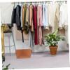 Zerodeko 1pc Portable Felt Storage Basket for Sundries Brown Organizer for Home Use Stylish Desktop Container for Nursery Living Room and Bathroom Storage view 2