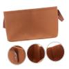 Zerodeko 1pc Portable Felt Storage Basket for Sundries Brown Organizer for Home Use Stylish Desktop Container for Nursery Living Room and Bathroom Storage view 4
