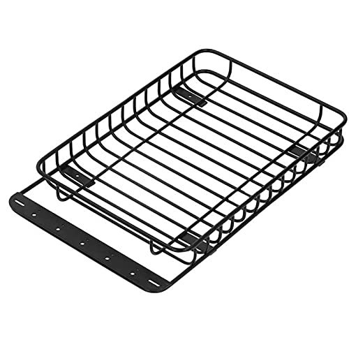 GatherTOOL 1Pc RC Car Roof Rack Metal Luggage Carrier Lightweight Remote Control Car Modify Parts for Axial SCX10 III TRX4 1/10 RC Car