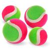 Hanaive 4 Pcs 2 Size Toss and Catch Ball Game Replacement Balls Catch Set for 3 4 5 6 7 8 9 10 Year Boys Girls Adults, 2.5 inches and 1.8 inches view 1