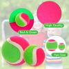 Hanaive 4 Pcs 2 Size Toss and Catch Ball Game Replacement Balls Catch Set for 3 4 5 6 7 8 9 10 Year Boys Girls Adults, 2.5 inches and 1.8 inches view 3