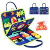 Hooku Busy Board for 1 Year Old, Montessori Sensory Toys for Toddlers 1-3, Fine Motor Learning Activities, Toddler Travel Toys, Birthday Gifts for Baby Boy or Girl view 1