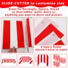 100Ft Long Tablecloth Roll Red and White Striped Tablecloth Carnival Circus Tent Party Supplies Halloween Christmas Plastic Picnic Table Cover for Birthday Party Circus Backdrop Banner Decoration view 4