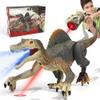 FRUSE Remote Control Dinosaur Toys,Electric RC Spinosaurus w/Light Tracing & Spray Mist,Dinosaur Robot Toys Powered by Rechargeable Battery,Jurassic Dinosaur Toys for Boys Girls Kids Age 3 4 5 6 7 8 view 1