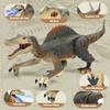 FRUSE Remote Control Dinosaur Toys,Electric RC Spinosaurus w/Light Tracing & Spray Mist,Dinosaur Robot Toys Powered by Rechargeable Battery,Jurassic Dinosaur Toys for Boys Girls Kids Age 3 4 5 6 7 8 view 4