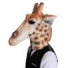 HENGYUTOYMASK Deer Mask Animal Head Giraffe Latex Mask Halloween Costume Cosplay Dress view 4