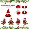 DolliBu Santa Claus Stuffed Animal Dress Up Costume Set - Cute Christmas Stuffed Animal Santa Outfit with Red Hat and Suit - Large view 2