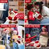 DolliBu Santa Claus Stuffed Animal Dress Up Costume Set - Cute Christmas Stuffed Animal Santa Outfit with Red Hat and Suit - Large view 3