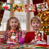 232 Pcs Christmas DIY Picture Frames Craft Kit for Kids 32 Set Felt Photo Frames with Snowflake Christmas Crafts to Decorate with 200 Foam Stickers for Party Favor Home Classroom (Snowflake) view 2