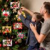 232 Pcs Christmas DIY Picture Frames Craft Kit for Kids 32 Set Felt Photo Frames with Snowflake Christmas Crafts to Decorate with 200 Foam Stickers for Party Favor Home Classroom (Snowflake) view 4