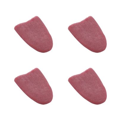 DAMAJI 4pcs Realistic Fake Tongue, Magic Tricks Accessories, Halloween Pranking False Tongue Horrific Tongue Prop Tricks Tongue Toys