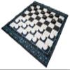 4Fun Jumbo Checkers Set | Giant Checkers Game | Indoor/Outdoor Checkers | Outdoor Board Game view 1