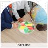 Glass Beads Jumping Chess Board Game with 60 Colorful Plastic Marbles - 11 Inch Multi-Color Interactive Family and Kids Toy for Daily Use and Parties view 3