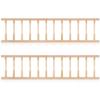 2PCS Dollhouse Railing,Dollhouse Stair Railing 1:12 Scale Miniature Furniture Props for Fairy Handrail Models DIY Toys - 11.99x2.95 Inch view 1