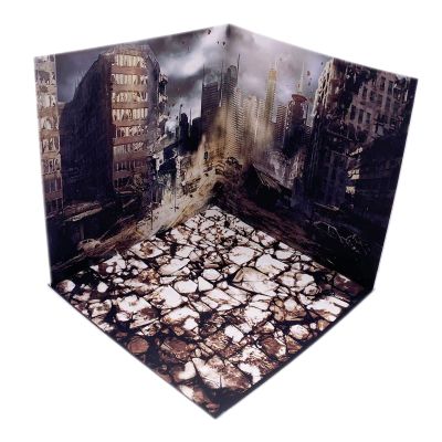 1/12 Scale Backdrop Scene Model Display Photo Board for Soldier Model Scane Drama , Debris