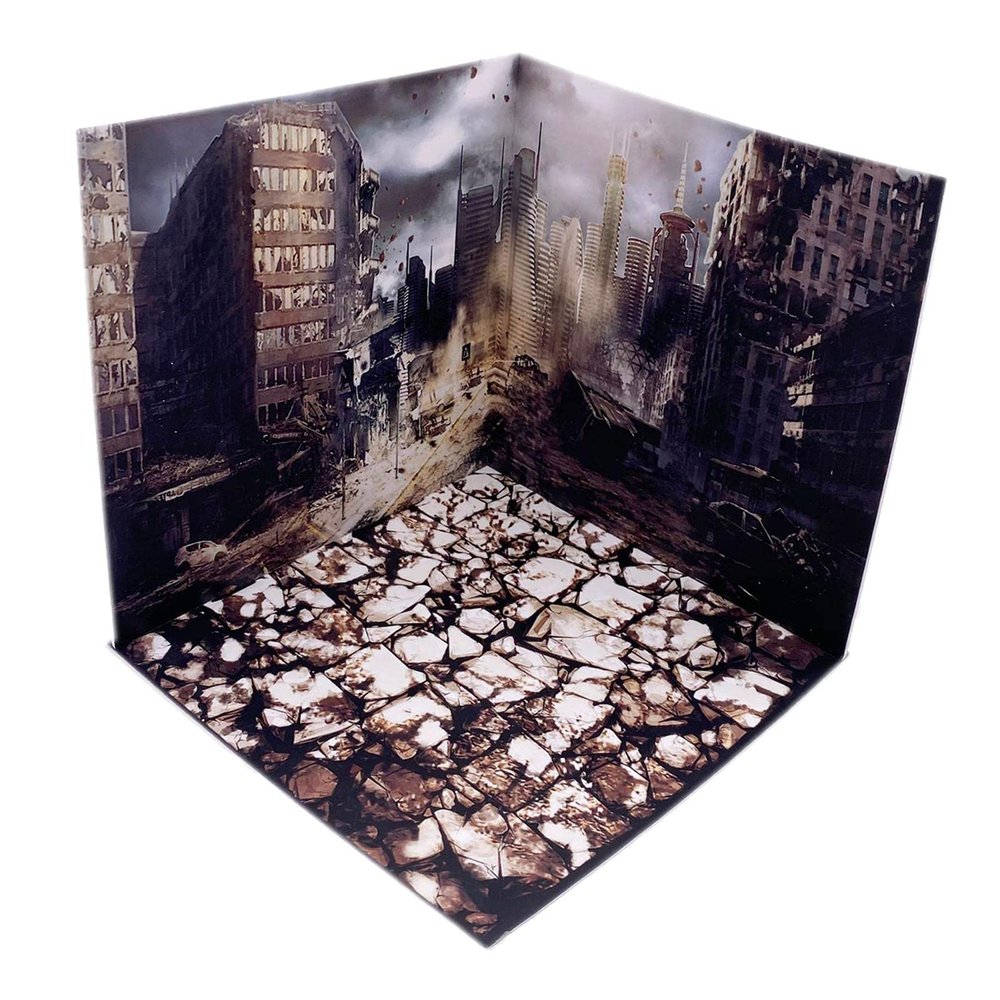 1/12 Scale Backdrop Scene Model Display Photo Board for Soldier Model Scane Drama , Debris