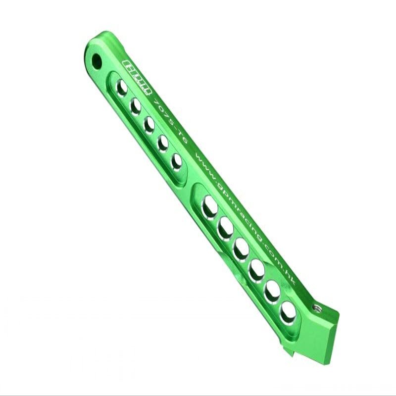 GPM Aluminum 7075-T6 Rear Chassis Brace for ARRMA Limitless V2 Speed Bash Roller ARA7116V2 (Green)