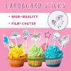 WERNNSAI 35 PCS Unicorn Cupcake Toppers - Rainbow Unicorn Birthday Party Cake Decorations for Girls Kids Unicorn Cake Topper Cake Tropper Unicorn Cake Decors Baby Shower Birthday Party Supplies view 3