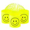 The Dreidel Company Smile Face Coil Spring, Bright Neon Yellow Happy Faces Magic Springy Toy for Kids, Party Favor, Birthday Parties, Carnival Prizes, Goody Bag Filler, 1.4" Inches (35MM) (24-Pack) view 1