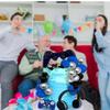 30 PCS Video Game Themed Cake Toppers - Headset, Ball, Controller Cake Decoration for Game Theme Birthday Party (Blue) view 3