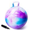 ZOOJOY Hopper Ball, Hopping Toys for Kids, 20 inch Bouncy Ball with Handle for Boys Girls Aged 5-12, Inflatable Clouds Bounce Hopper Toy with Pump view 1
