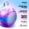 ZOOJOY Hopper Ball, Hopping Toys for Kids, 22 inch Bouncy Ball with Handle for Boys Girls Aged 10+, Inflatable Clouds Bounce Hopper Toy with Pump view 2