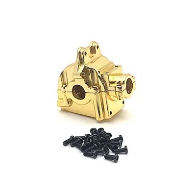 GatherTOOL 1Pcs Metal Wave Box Gear Box for WLtoys 144001 124016 124017 124018 124019 Upper and Lower Cover 144001-1254 for RC Car Spare Parts (Color : Gold)