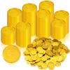 Hanaive 600 Pcs Pirate Gold Coins Plastic Treasure Play Toy Coins Fake St. Patricks Doubloon for Pirate Party Favors Supplies Treasure Hunt Game Teachers Classroom Reward view 1