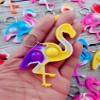 Roaqua 24 Packs Flamingo Bulk Mini pop Fidget Gift for Holiday Boys and Girls Kids Party Favors Supplies and Classroom Students Prize view 3