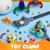 Lewtemi 4 Pcs Interactive Grabber Claw Robot Arm Pack Reacher Pickup Tool and Hand Eye Coordination Play, 18 Inch (Red,Blue,Gray) view 3