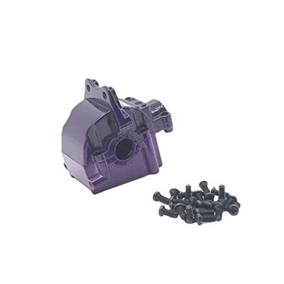 GatherTOOL 1Pcs Metal Wave Box Gear Box for WLtoys 144001 124016 124017 124018 124019 Upper and Lower Cover 144001-1254 for RC Car Spare Parts (Color : Purple)