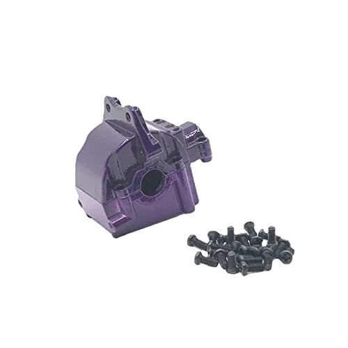 GatherTOOL 1Pcs Metal Wave Box Gear Box for WLtoys 144001 124016 124017 124018 124019 Upper and Lower Cover 144001-1254 for RC Car Spare Parts (Color : Purple)