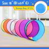 SweHouse Colorful Play Tent Tunnel for Babies, Toddlers, Kids - with Mesh Windows, Indoor Outdoor Pop Up Tunnel Toy Gift view 4